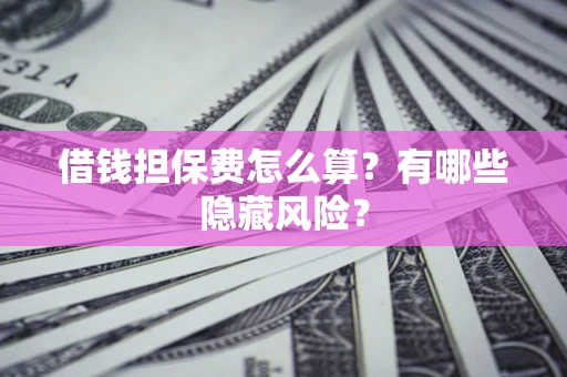 北京借钱担保费怎么算？有哪些隐藏风险？