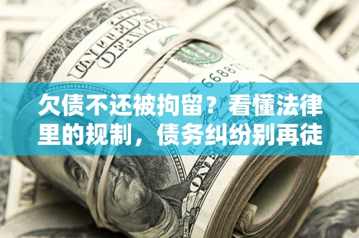 北京欠债不还被拘留？看懂法律里的规制，债务纠纷别再徒劳奔波