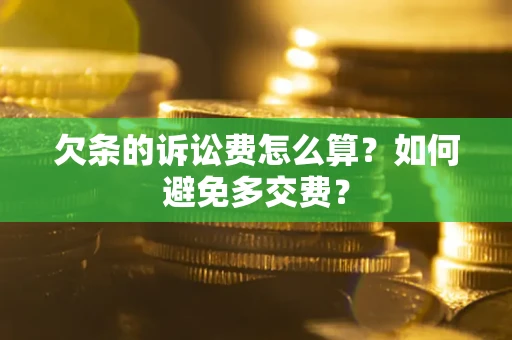 北京欠条的诉讼费怎么算？如何避免多交费？