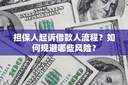 北京担保人起诉借款人流程？如何规避哪些风险？