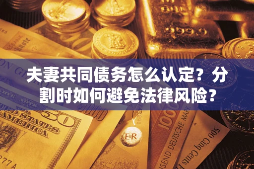 北京夫妻共同债务怎么认定？分割时如何避免法律风险？